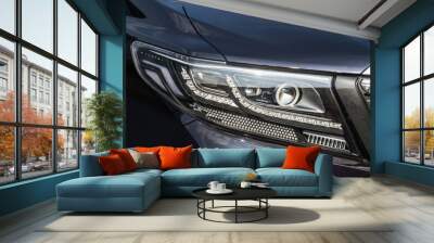 クルマのヘッドライト　Headlight of the car Wall mural